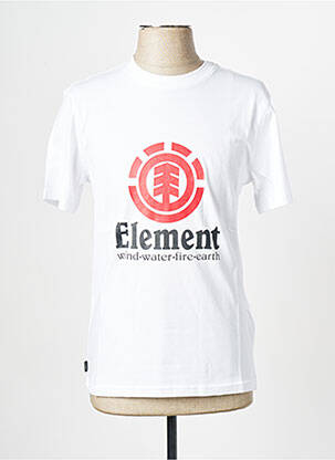 Tricou alb ELEMENT bărbat