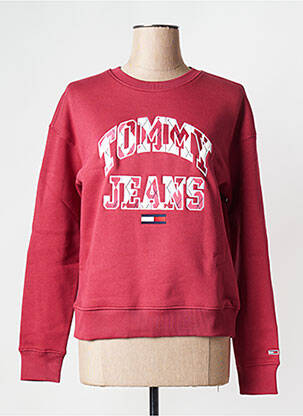 Hanorac guler rotund roșu TOMMY HILFIGER femeie