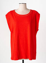 Tricou guler rotund portocaliu I.CODE (By IKKS) femme