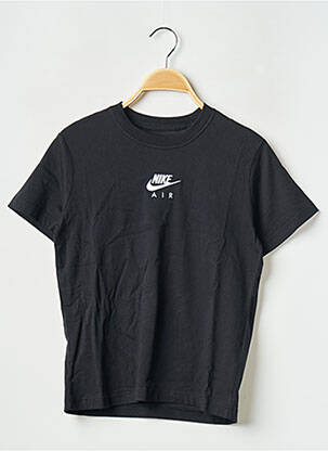 Tricou guler rotund negru NIKE fată