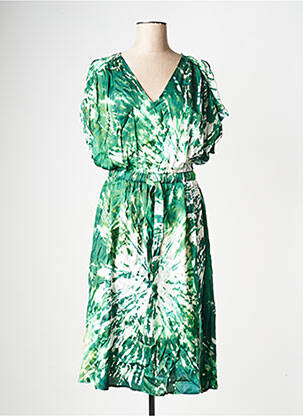 Rochie midi verde LA PETITE FRANCAISE femeie