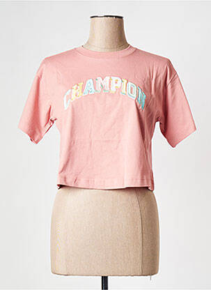 Tricou guler rotund roz CHAMPION femeie