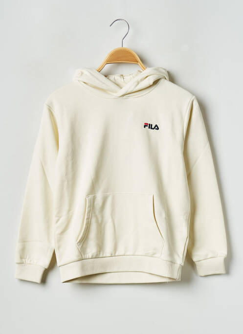 Hanorac cu glugă bej FILA copil