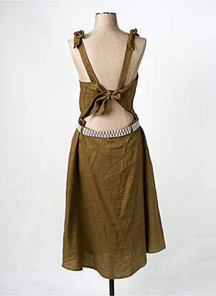Rochie scurtă guler rotund verde LA PETITE FRANCAISE femeie