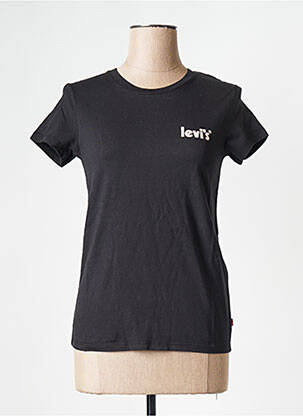 Tricou guler rotund negru LEVI'S femeie