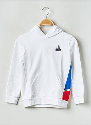 Hanorac cu glugă guler rotund alb LE COQ SPORTIF copil