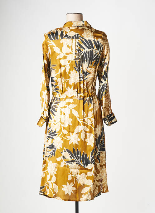 Rochie midi galben LA PETITE FRANCAISE femeie