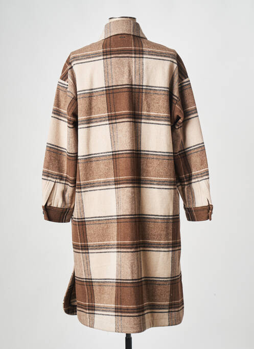 Palton lung maro IKKS femeie