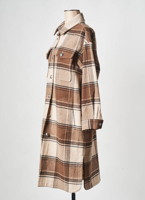 Palton lung maro IKKS femeie