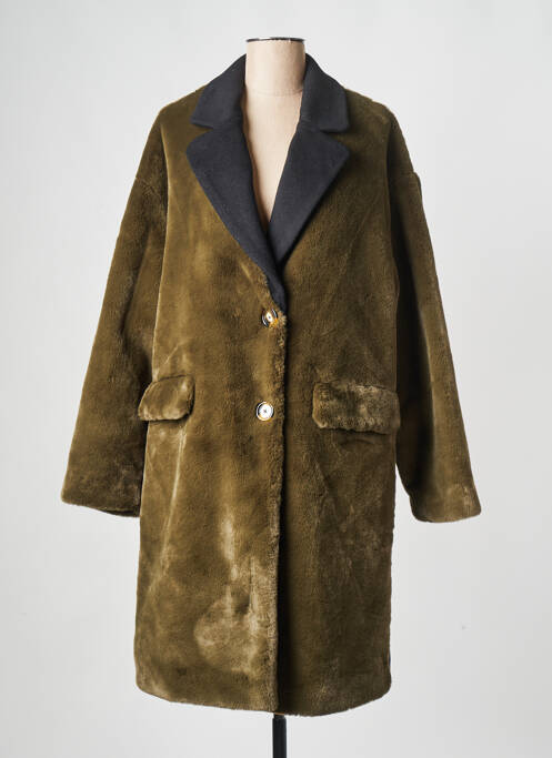 Palton lung verde ESSENTIEL ANTWERP femeie