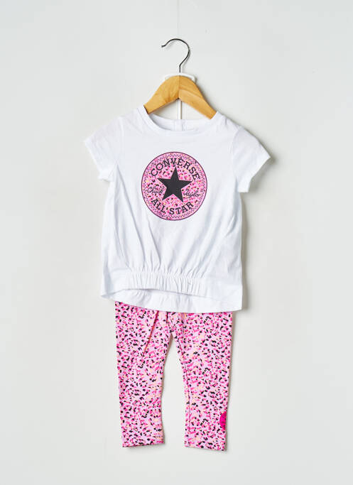 Set pantaloni violet CONVERSE fată