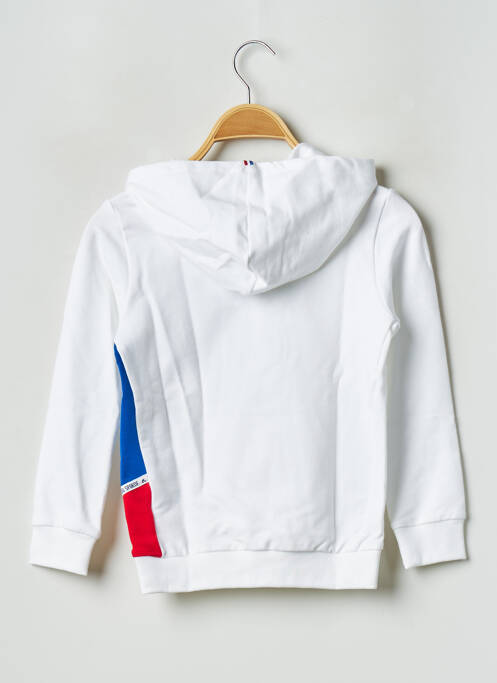 Hanorac cu glugă alb LE COQ SPORTIF copil