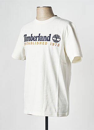 Tricou guler rotund alb TIMBERLAND bărbat