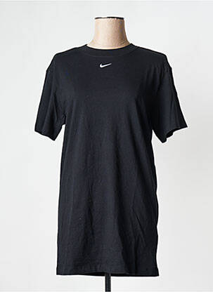 Tricou guler rotund negru NIKE femeie