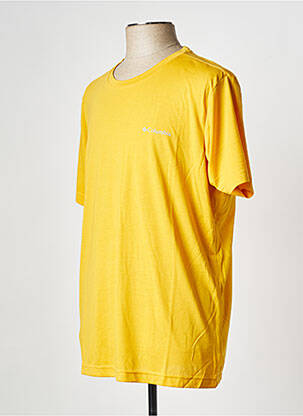 Tricou guler rotund galben COLUMBIA bărbat
