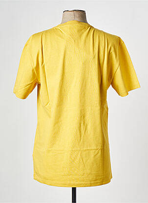 Tricou guler rotund galben TOMMY HILFIGER bărbat
