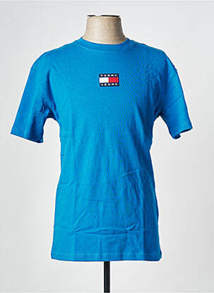 Tricou guler rotund albastru TOMMY HILFIGER bărbat