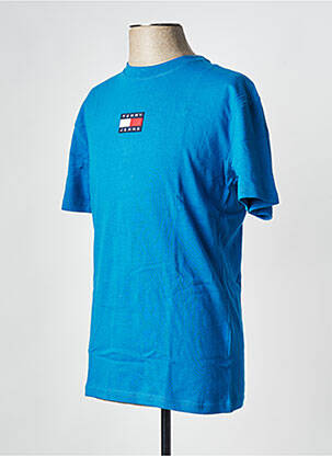 Tricou guler rotund albastru TOMMY HILFIGER bărbat