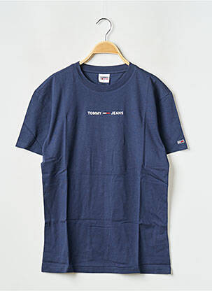 Tricou guler rotund albastru TOMMY HILFIGER bărbat