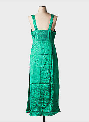 Rochie midi guler rotund verde BIZANCE femeie