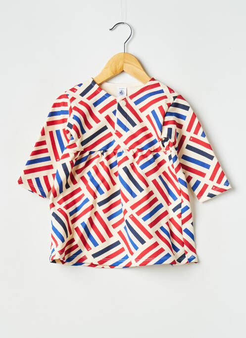 Rochie midi alb PETIT BATEAU fată