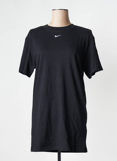 Tricou guler rotund negru NIKE femme