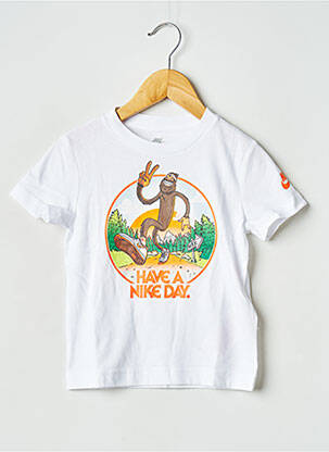 Tricou alb NIKE băiat