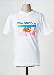 Tricou guler rotund alb NEW BALANCE homme