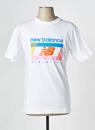 Tricou alb NEW BALANCE bărbat