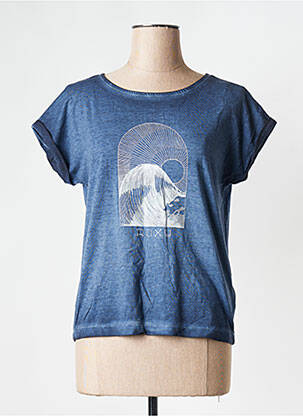 Tricou guler rotund albastru ROXY femeie