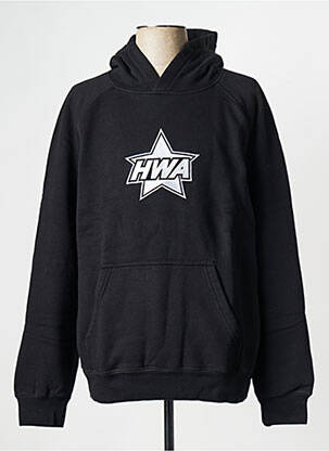 Hanorac negru HUMAN WITH ATTITUDE bărbat