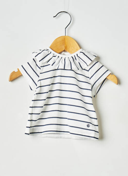 Top alb PETIT BATEAU fată