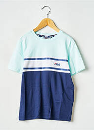Tricou guler rotund albastru FILA enfant