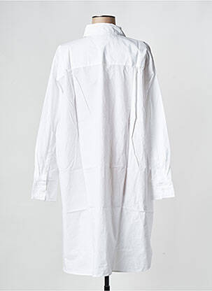 Rochie scurtă guler rotund alb TOMMY HILFIGER femeie