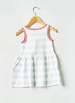 Rochie midi guler rotund albastru PETIT BATEAU fată