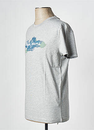 Tricou guler rotund gri PEPE JEANS bărbat