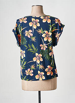 Tricou guler în v albastru ROXY femeie