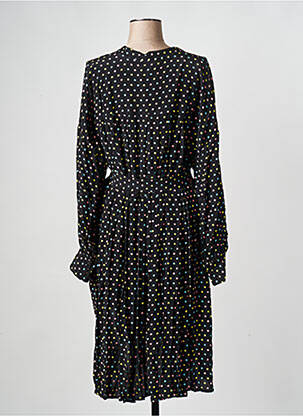 Rochie midi guler rotund negru ESSENTIEL ANTWERP femeie