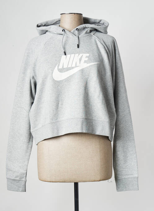 Hanorac cu glugă gri NIKE femeie