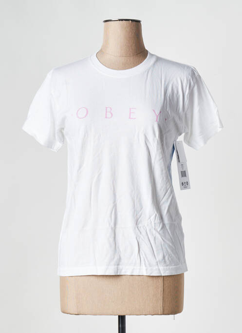 Tricou alb OBEY femeie