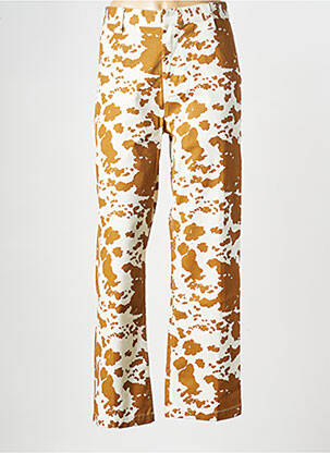 Pantalon drept bej OBEY femeie