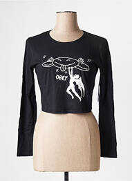 Top negru OBEY femme