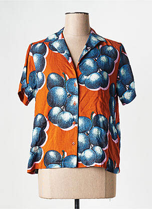 Chemisier portocaliu OBEY femeie