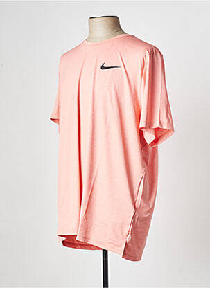 Tricou guler rotund portocaliu NIKE bărbat