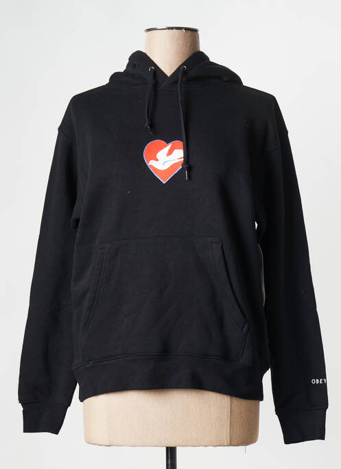 Hanorac negru OBEY femeie