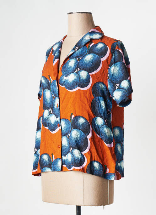 Chemisier portocaliu OBEY femeie