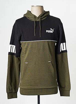 Hanorac cu glugă verde PUMA bărbat