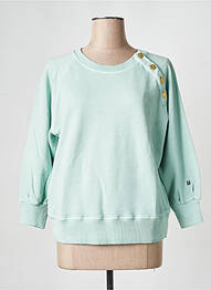 Hanorac guler rotund verde LEON & HARPER femme