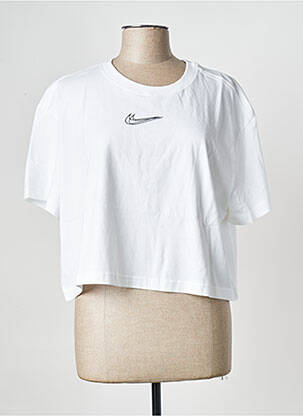 Tricou guler rotund alb NIKE femeie