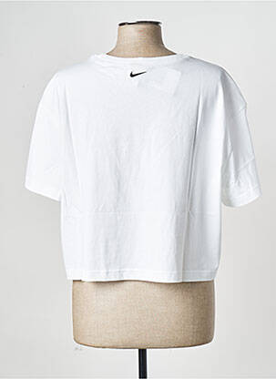 Tricou guler rotund alb NIKE femeie